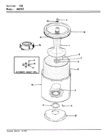 09 - Tub (Rev. A-D) parts for Admiral Washer AW25K3W from AppliancePartsPros.com
