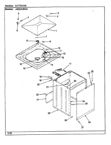 03 - Exterior parts for Admiral Washer AW25K3WSX from AppliancePartsPros.com