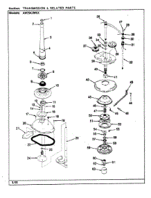 04 - Transmission parts for Admiral Washer AW25K3WSX from AppliancePartsPros.com