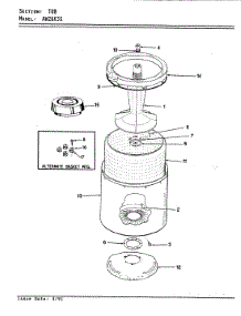 07 - Tub parts for Admiral Washer AW26K3HS from AppliancePartsPros.com