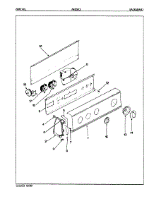 03 - Control Panel (Rev. A-D) parts for Admiral Washer AW26K3W from AppliancePartsPros.com