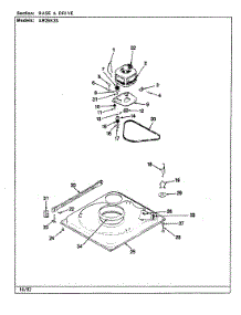 02 - Base & Drive (Rev. A-E) parts for Admiral Washer AW26K3WS from AppliancePartsPros.com