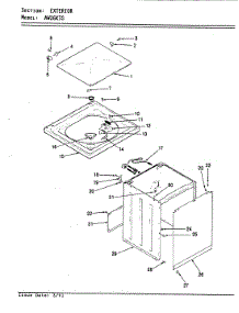 05 - Exterior parts for Admiral Washer AW26K3WS from AppliancePartsPros.com