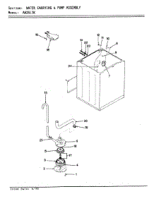 05 - Water Carrying & Pump Assy. (Rev. A-D) parts for Admiral Washer AW26L3AK from AppliancePartsPros.com