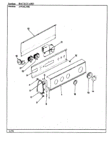 02 - Control Panel parts for Admiral Washer AW26L3ASK from AppliancePartsPros.com