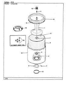 04 - Tub parts for Admiral Washer AW26L3HSK from AppliancePartsPros.com