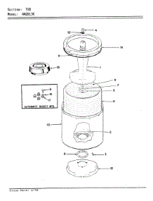 05 - Tub (Rev. A-D) parts for Admiral Washer AW26L3WK from AppliancePartsPros.com