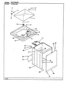 03 - Exterior parts for Admiral Washer AW26L3WSK from AppliancePartsPros.com