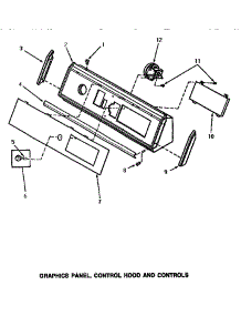 10 - Graphics Panel, Control Hood & Controls parts for Amana Washer AWE852 from AppliancePartsPros.com