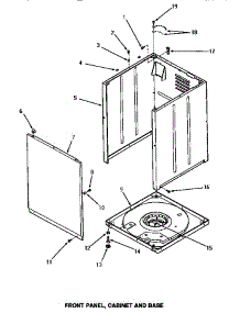 09 - Front Panel, Cabinet & Base parts for Amana Washer AWE931 from AppliancePartsPros.com