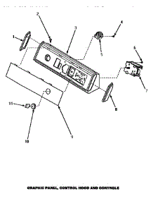 07 - Graphic Panel, Control Hood & Controls parts for Amana Washer AWM190W from AppliancePartsPros.com