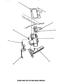 07 - Door & Out-Of-Balance Switch parts for Amana Washer AWM250 from AppliancePartsPros.com