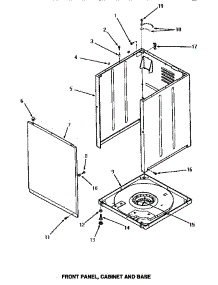 09 - Front Panel, Cabinet & Base parts for Amana Washer AWM250 from AppliancePartsPros.com