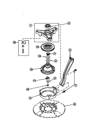 04 - Brg Hsg / Brake Pulley & Pivot Dome parts for Amana Washer AWM270W2 / PAWM270W2 from AppliancePartsPros.com