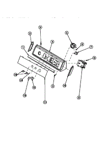 11 - Graphic Panel, Control Hood And Controls parts for Amana Washer AWM270W2 / PAWM270W2 from AppliancePartsPros.com