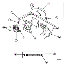 13 - Inlet Hose / Fill Hose / Mixing Vlv Mtg Brkt parts for Amana Washer AWM270W2 / PAWM270W2 from AppliancePartsPros.com