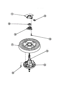 23 - Transmission Assy And Balance Ring parts for Amana Washer AWM270W2 / PAWM270W2 from AppliancePartsPros.com
