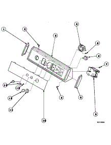 09 - Graphic Panel, Control Hood And Controls parts for Amana Washer AWM371W2 / PAWM371W2 from AppliancePartsPros.com