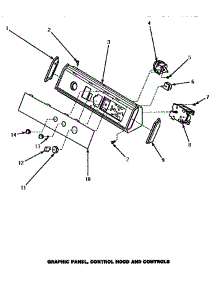 08 - Graphic Panel, Control Hood & Controls parts for Amana Washer AWM373W from AppliancePartsPros.com