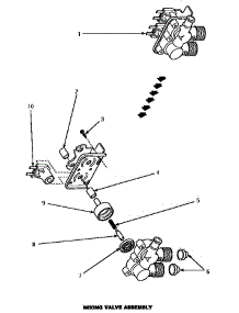 10 - Mixing Valve Assy parts for Amana Washer AWM393W from AppliancePartsPros.com