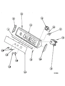 12 - Graphic Panel, Control Hood And Controls parts for Amana Washer AWM393W2 / PAWM393W2 from AppliancePartsPros.com