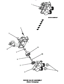 14 - Mixing Valve Assy (Eaton Company) parts for Amana Washer AWM452 from AppliancePartsPros.com