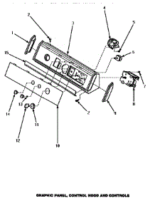 08 - Graphic Panel, Control Hood & Controls parts for Amana Washer AWM472W from AppliancePartsPros.com