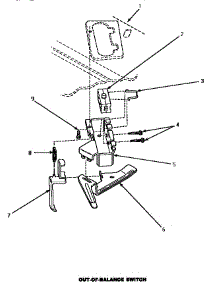 14 - Out-Of-Balance Switch parts for Amana Washer AWM492 from AppliancePartsPros.com