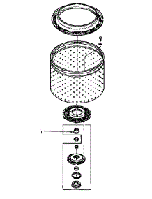 11 - Hub And Transmission Tube Seal (Change) parts for Amana Washer AWM551 from AppliancePartsPros.com