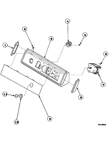 08 - Graphic Panel, Control Hood And Controls parts for Amana Washer AWM593W2 / PAWM593W2 from AppliancePartsPros.com