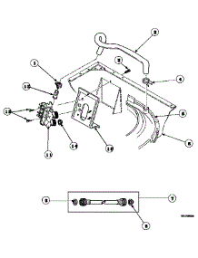 13 - Inlet / Fill Hose / Mixing Vlv & Mtg Brkt parts for Amana Washer AWM593W2 / PAWM593W2 from AppliancePartsPros.com