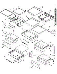 11 - Shelves & Accessories parts for Admiral Refrigerator AZ2727GIHW from AppliancePartsPros.com