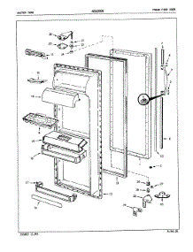 04 - Fresh Food Door parts for Admiral Refrigerator AZS22000 / 5L60B from AppliancePartsPros.com