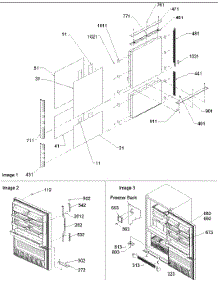 07 - Door Panels & Grille parts for Amana Refrigerator BB20V1E / P1321314W B from AppliancePartsPros.com