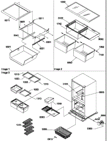 11 - Shelving parts for Amana Refrigerator BBI20TE / P1199101W E from AppliancePartsPros.com