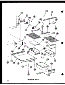 05 - Interior Parts parts for Amana Refrigerator BC20K / P602351W from AppliancePartsPros.com