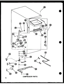 02 - Compressor Parts parts for Amana Refrigerator BC20WC / P6023513W C from AppliancePartsPros.com