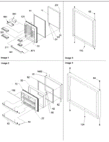 03 - Door Assy parts for Amana Refrigerator BC21V1C / P1325022W C from AppliancePartsPros.com
