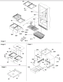 10 - Shelving Assy parts for Amana Refrigerator BC21VC / P1325004W C from AppliancePartsPros.com