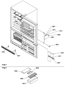 04 - Door Handles & Accessories parts for Amana Refrigerator BCI20TW / P1309701W W from AppliancePartsPros.com
