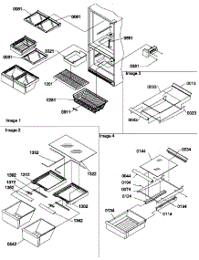 10 - Shelving Assemblies parts for Amana Refrigerator BCI20TW / P1309701W W from AppliancePartsPros.com