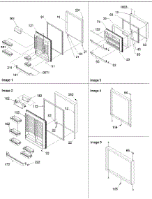 03 - Door Assy parts for Amana Refrigerator BCI21VC / P1325005W C from AppliancePartsPros.com