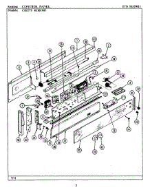 02 - Control Panel parts for Maytag Range BCRE905 from AppliancePartsPros.com