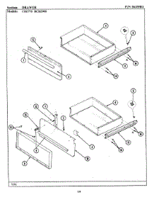 04 - Drawer parts for Maytag Range BCRE905 from AppliancePartsPros.com