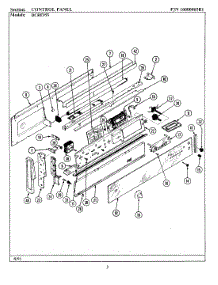 02 - Control Panel parts for Maytag Range BCRE955 from AppliancePartsPros.com
