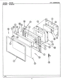 03 - Door parts for Maytag Range BCRE955 from AppliancePartsPros.com
