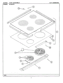 07 - Top Assembly parts for Maytag Range BCRE955 from AppliancePartsPros.com