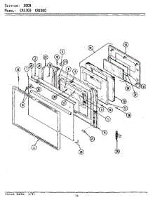 05 - Door (Xcrg760 Xcrg860) parts for Maytag Range BCRG860 from AppliancePartsPros.com