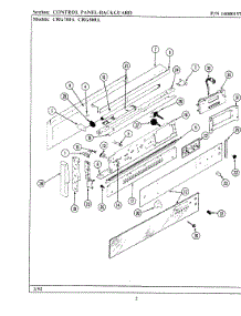 02 - Control Panel (Xcrg760a Xcrg860a) parts for Maytag Range BCRG860A from AppliancePartsPros.com