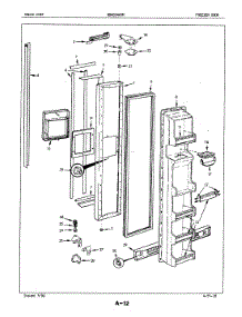 02 - Freezer Door parts for Maytag Refrigerator BDNS24A9RA / 4N49B from AppliancePartsPros.com